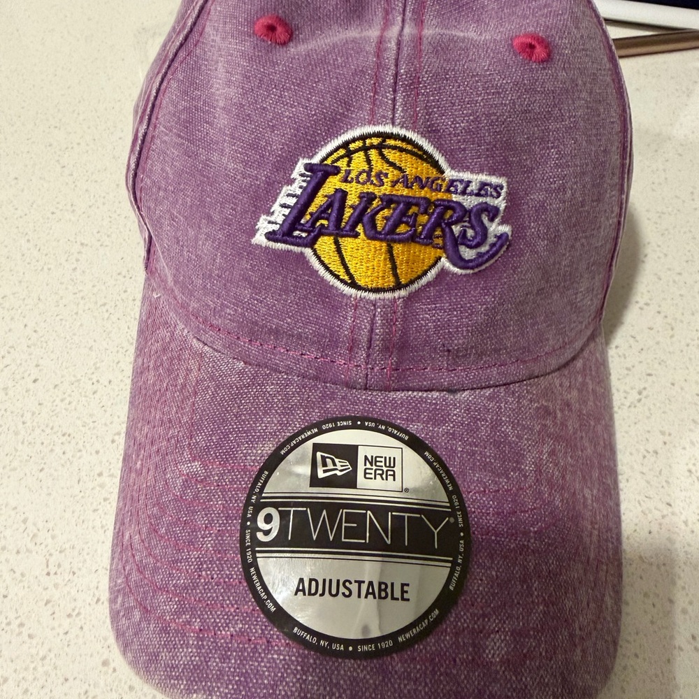 New Era Kids Los Angeles Lakers Purple and Yellow 9TWENTY Adjustable Cap